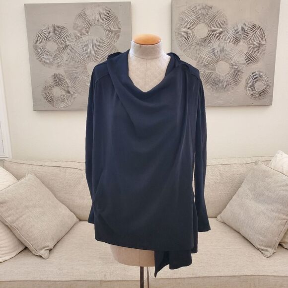 BLANKNYC | Cloud Nine Drape Jacket - size Small in Black. - Picture 5 of 14